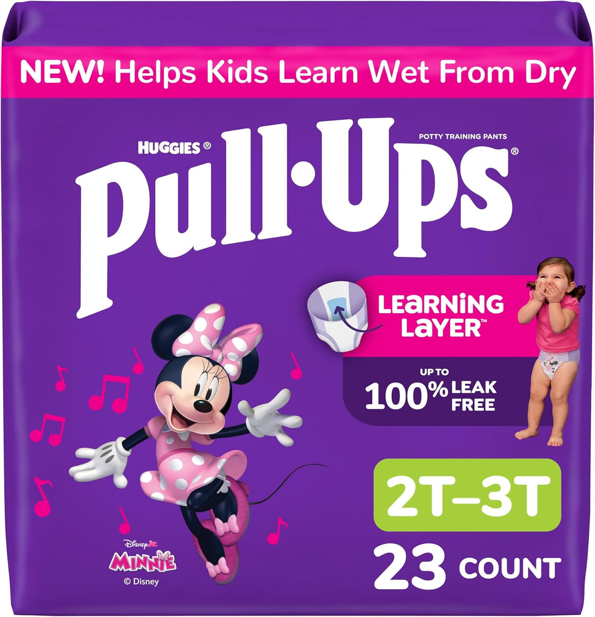 Pull-Ups Girls' Potty Training Pants Size 2T-3T, 23 Count