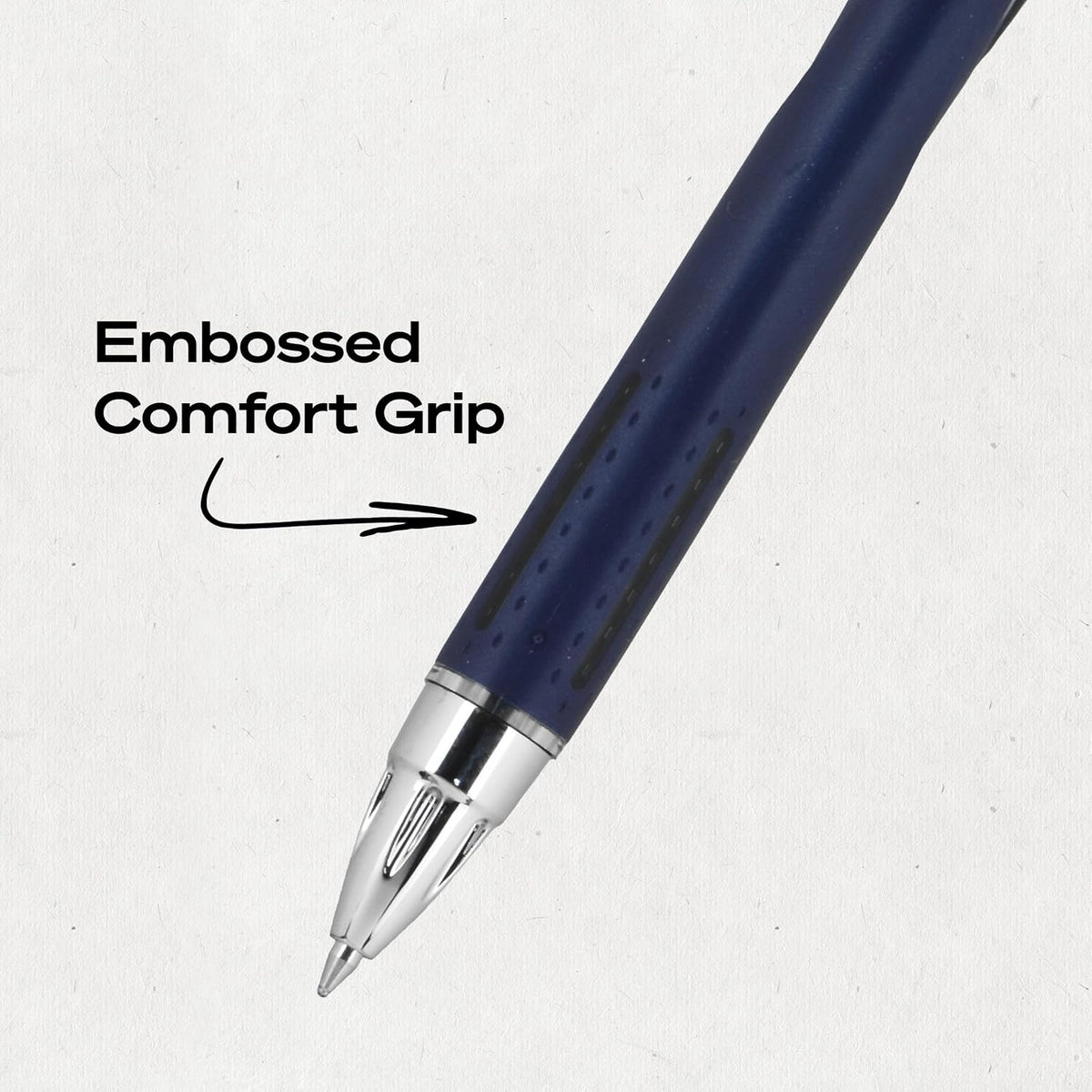 Uni-Ball Jetstream Retractable Ballpoint Pens - Black, 0.7 mm, 3 Count - view 4
