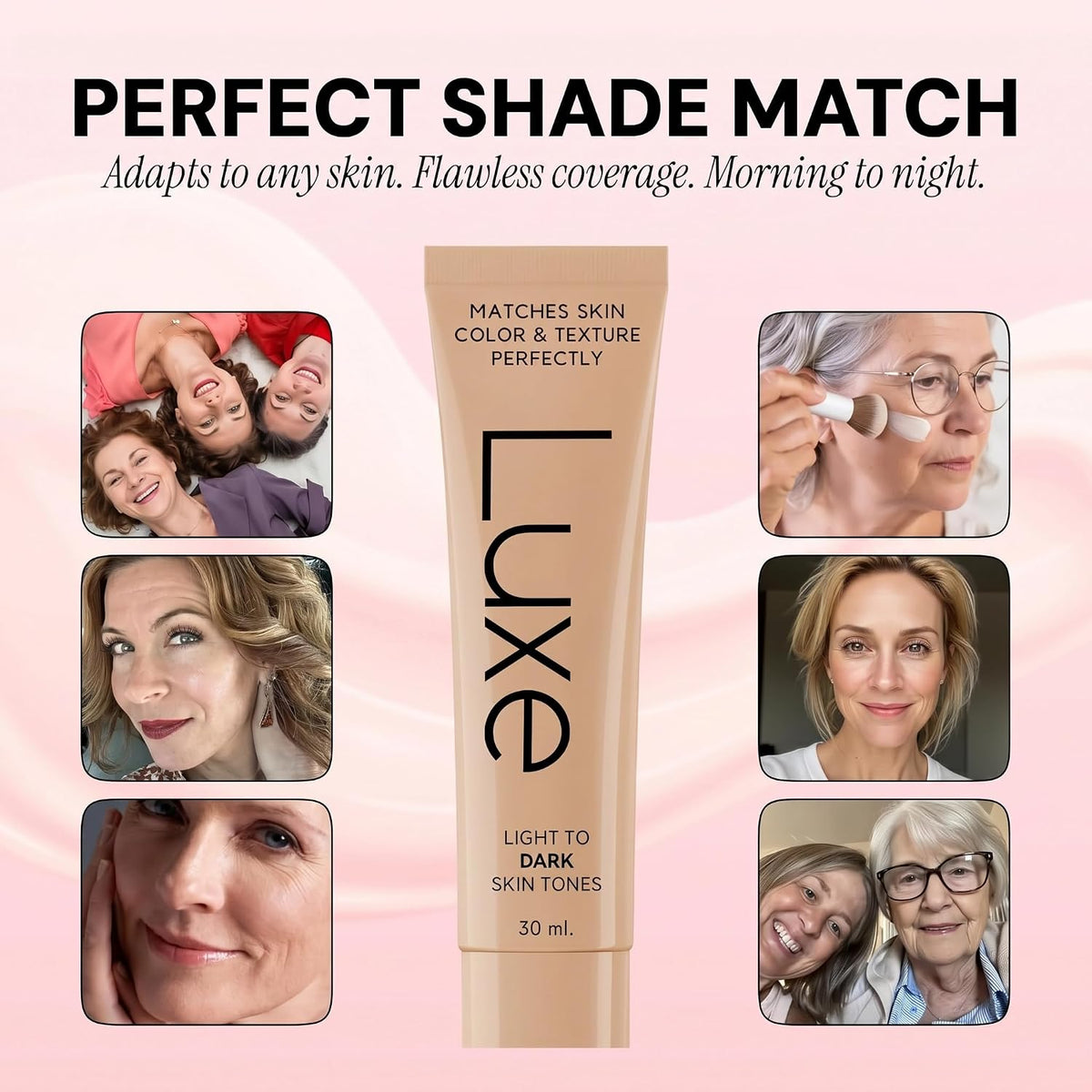 Luxe Cosmetics Colour Changing Foundation, Medium - view 5