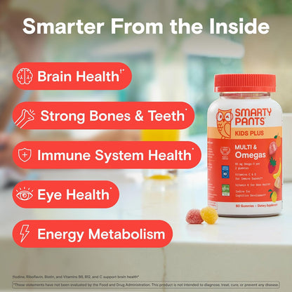 SmartyPants Kids Multivitamin Gummies, Vitamin D & C, Omega 3, Zinc, 60 Ct - view 3