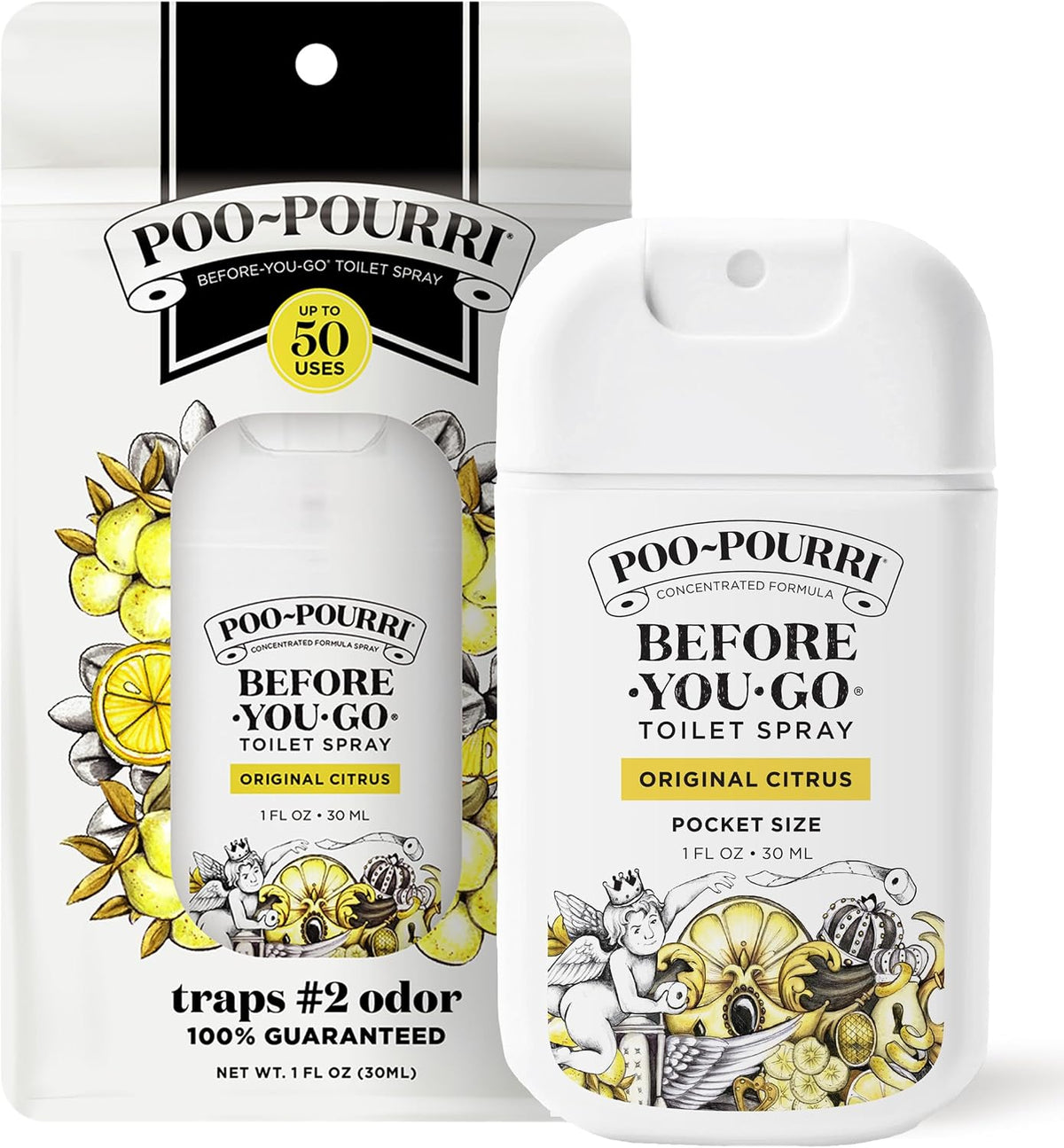 Poo-Pourri Before-You-Go Toilet Spray Original Citrus 1 fl oz (30 ml) — product view