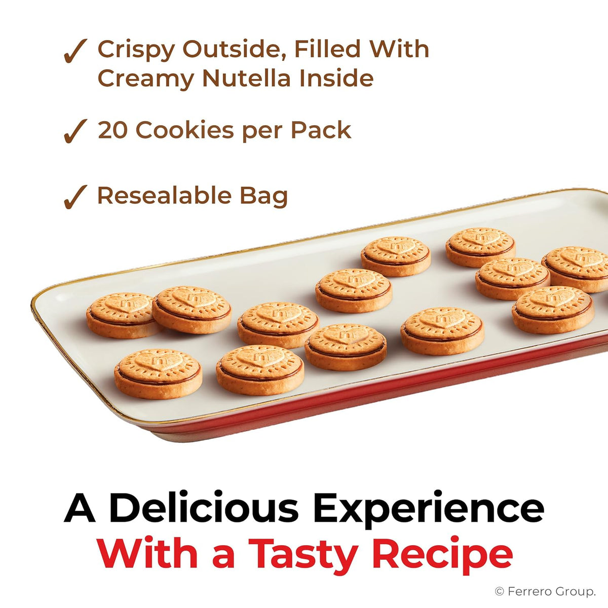 Nutella Biscuits with Hazelnut Spread, 9.7 oz Resealable Pack - view 6