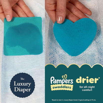 Pampers Swaddlers Nappies, Size 5 (20-37 lbs), 104 Count - view 6