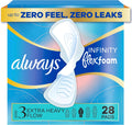 Always Infinity FlexFoam Pads, Size 3, Extra Heavy, Unscented, 28 Count