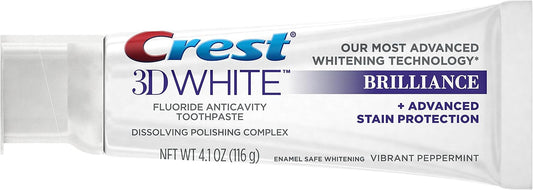 Crest 3D White Brilliance Vibrant Peppermint Toothpaste, Pack of 2 - view 2