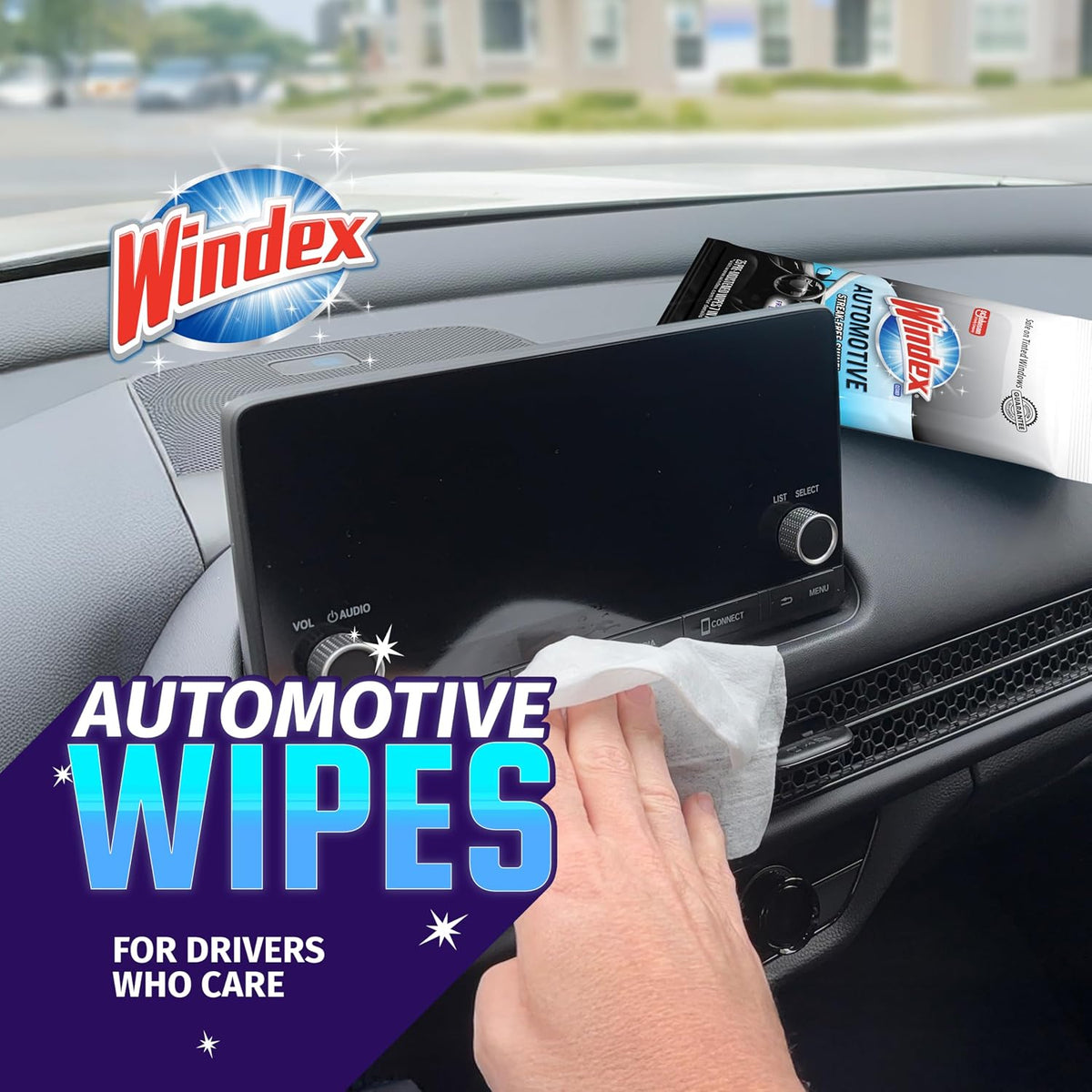Windex Auto Wipes for Car Windows, Mirrors and Screens - 25 Count — alternate product view
