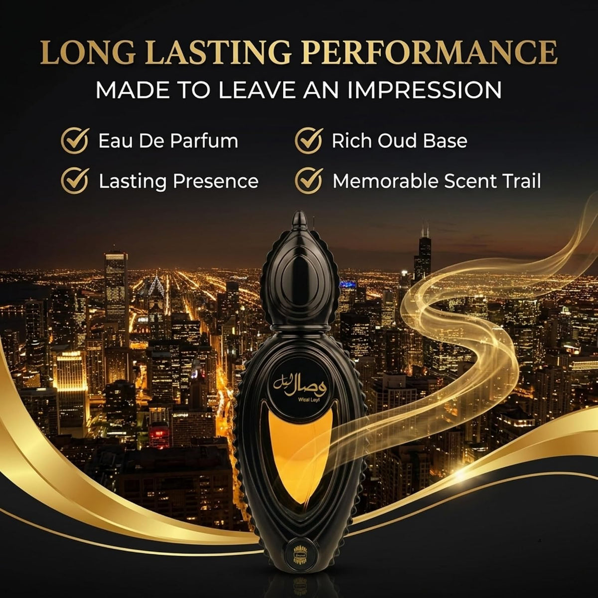 Ajmal Wisal Layl Eau de Parfum for Men, 50 ml - view 4