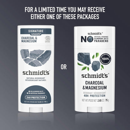 Schmidt's Natural Deodorant Charcoal + Magnesium 2.65 oz - view 3