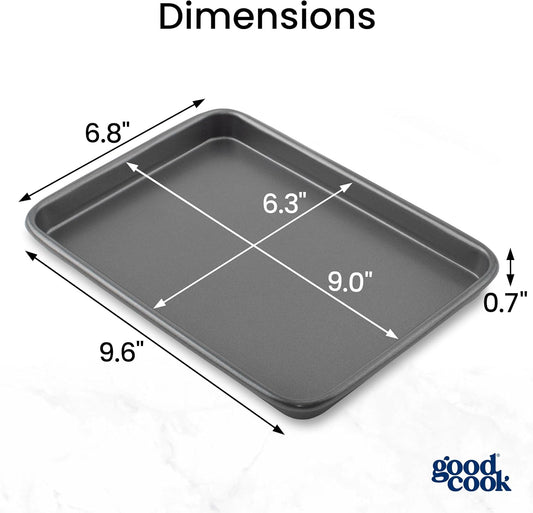 GoodCook Toaster Oven Mini Baking Sheets, Set of 2, 9 x 6.2 Inch - view 2