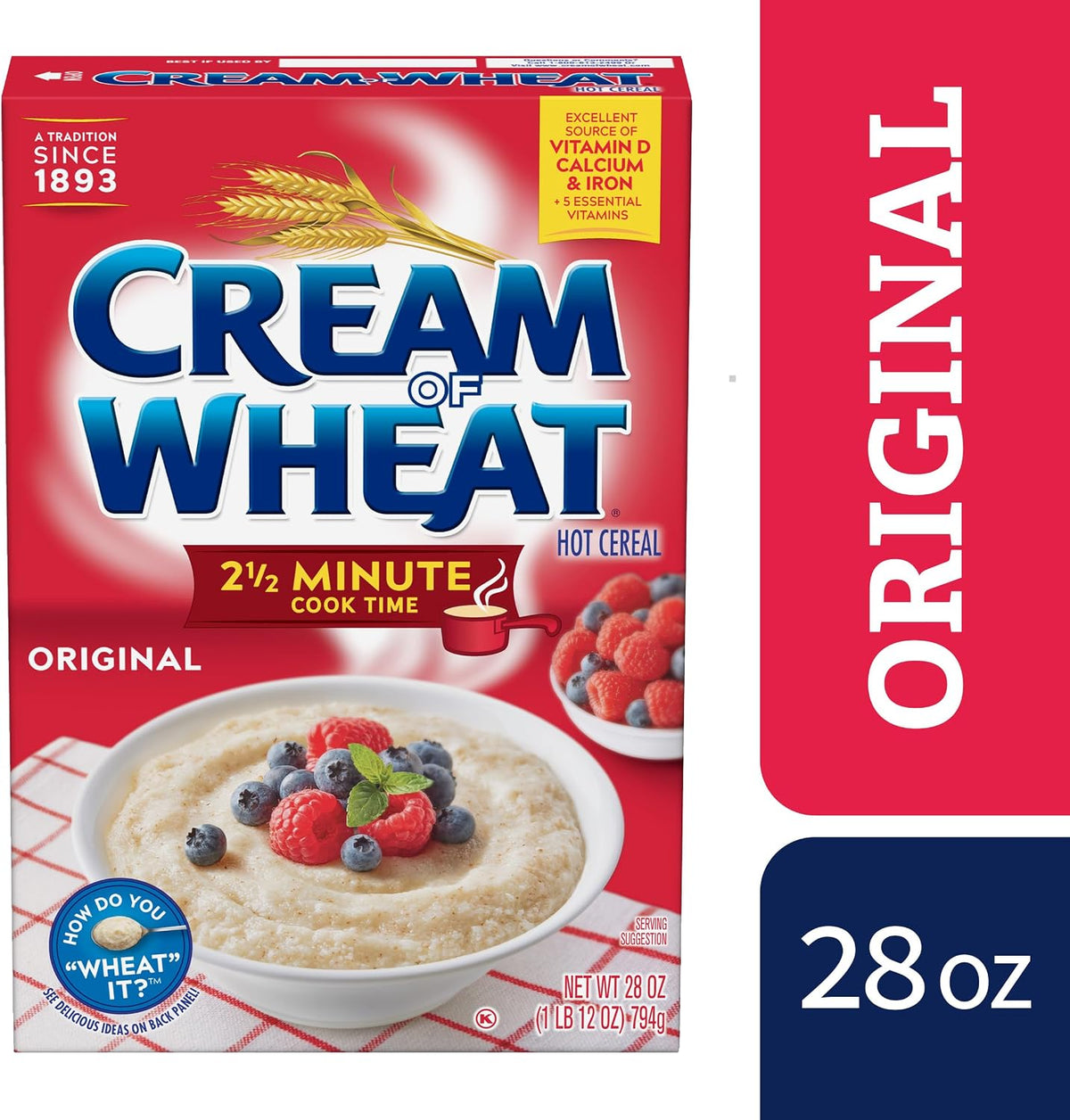 Cream of Wheat Enriched Farina, 2.5 Minute Cooking, 28 oz - view 5