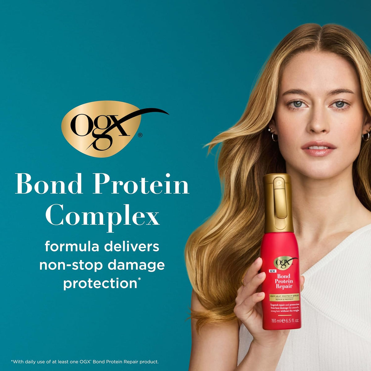 OGX Bond Protein Repair 450°F Heat Protect Spray, 6.5 fl oz - view 6