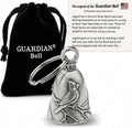 Guardian Bell Cardinal Good Luck Bell with Keyring and Velvet Gift Bag, 3.8 cm (1.5 In)