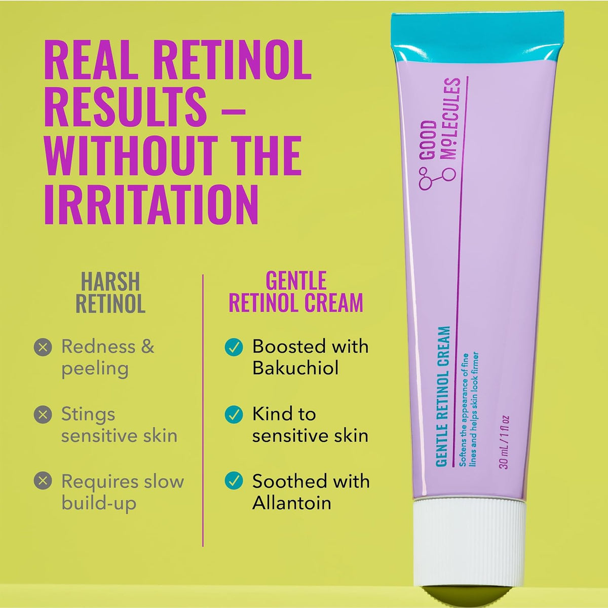 Good Molecules Gentle Retinol Cream, Night Cream for Face, 1 fl oz - view 3