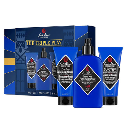 Jack Black Triple Play Men's Skin Care Set for Face