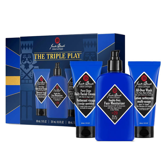 Jack Black Triple Play Men's Skin Care Set for Face