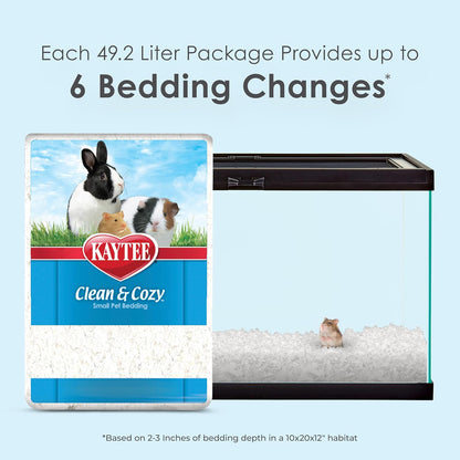 Kaytee Clean & Cozy Paper Bedding for Small Animals, White, 49.2 Litres - view 2