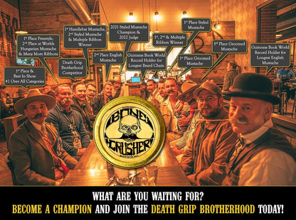 The Vintage Grooming Co. Death Grip Bone Crusher Moustache Wax 1 oz - view 4