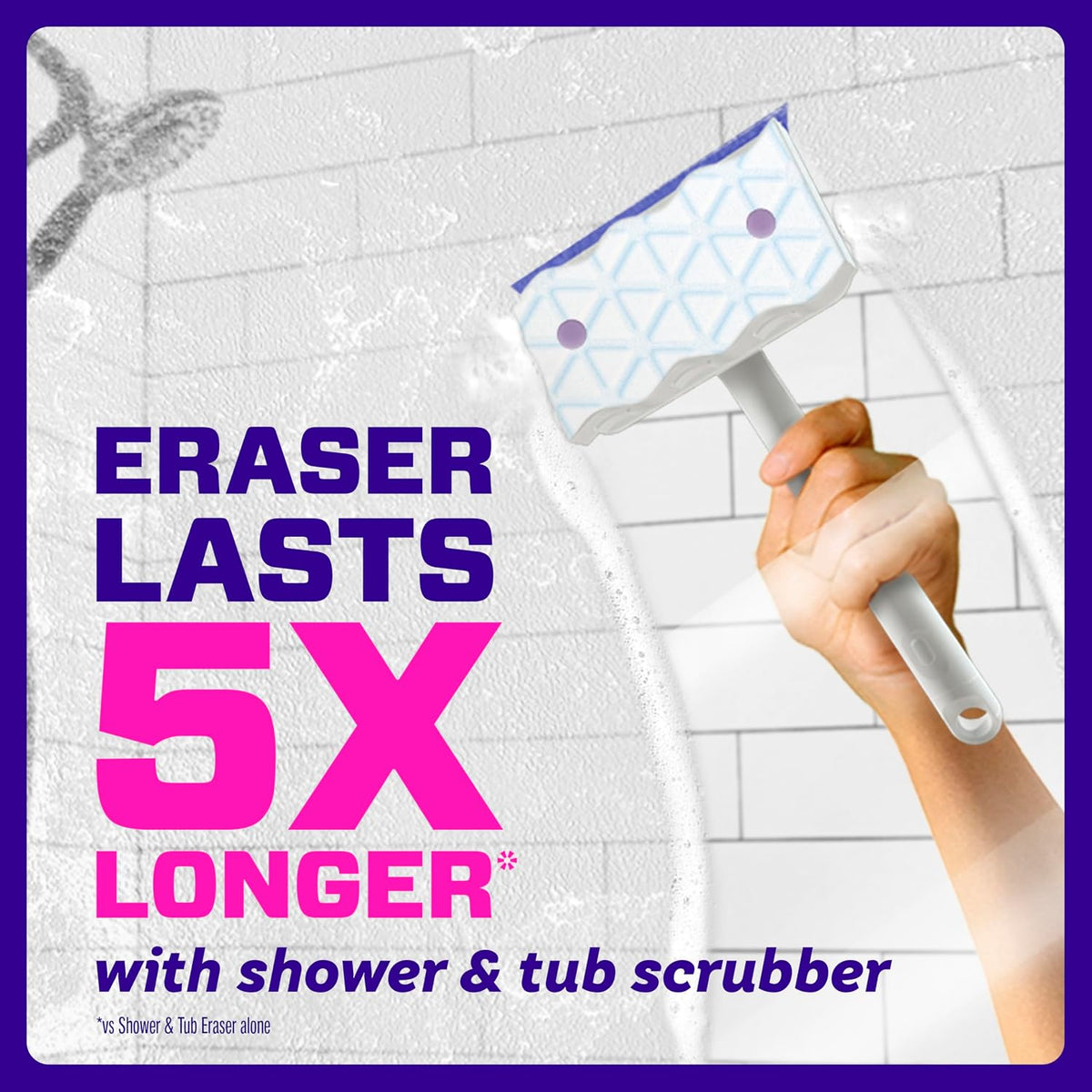Mr. Clean Magic Eraser Shower & Tub Sponges, Lavender, 8 Count - view 6
