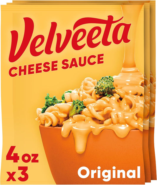 Velveeta Original Cheese Sauce Pouches, 3 x 4 oz (112 g)