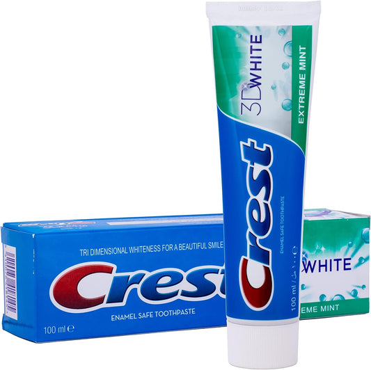 Crest 3D White Extreme Mint Whitening Toothpaste, 100 ml