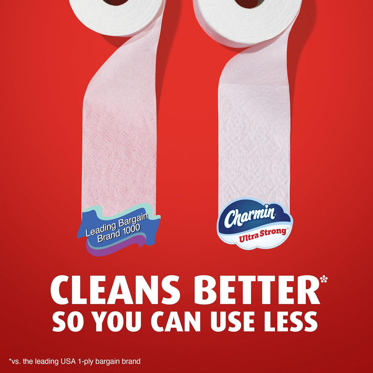 Charmin Ultra Strong Toilet Paper, 12 Mega Rolls, 2-Ply (220 Sheets) - view 6