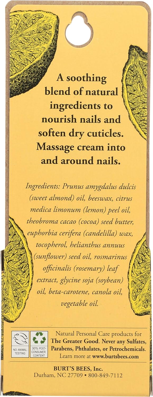 Burt's Bees Lemon Butter Cuticle Cream, 0.6 oz - view 2