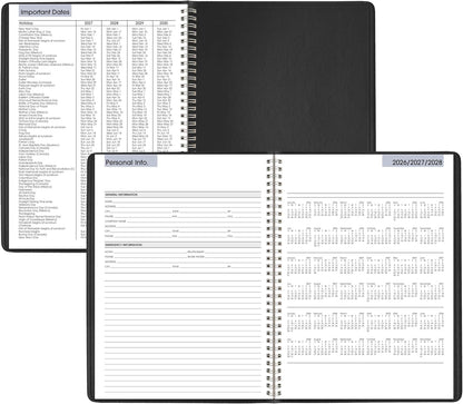AT-A-GLANCE 2027 DayMinder Weekly Appointment Book, 8 x 11 Inch, Black - view 5