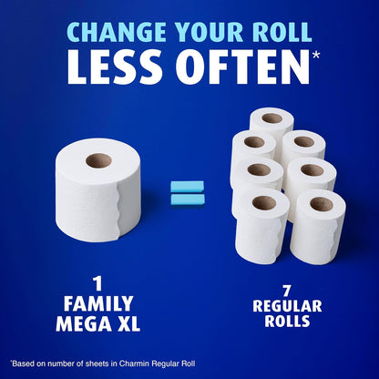 Charmin Ultra Soft Cushiony Touch Toilet Paper 12 Family Mega XL Rolls - view 4