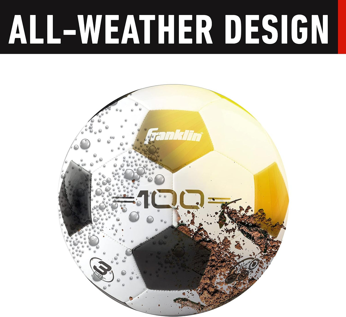 Franklin Sports Competition 100 Soccer Ball, Size 3 - view 3
