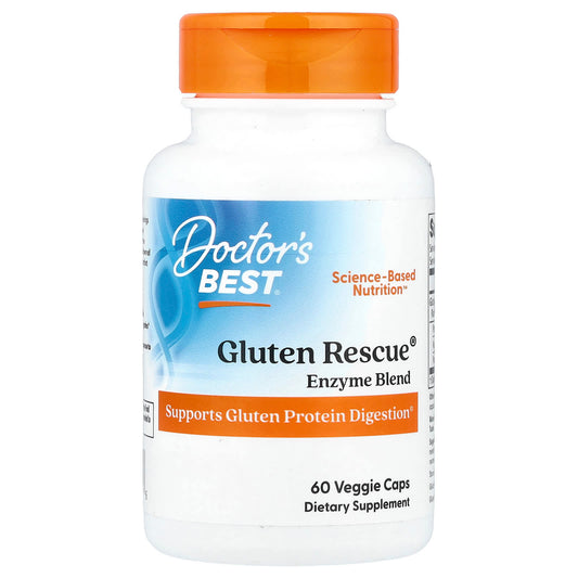 Doctor's Best Gluten Rescue Enzyme Blend, 60 Veggie Caps