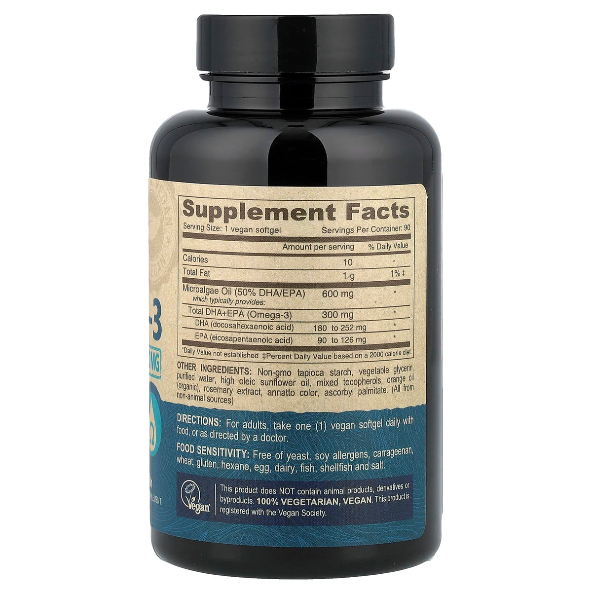 Deva Vegan Omega-3 DHA-EPA, 90 Softgels - view 2