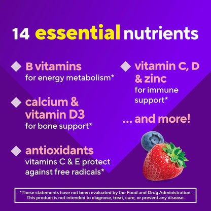 Vitafusion Women's Multivitamin Gummies, Berry Flavour, 120 Gummies - view 6