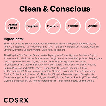 COSRX Niacinamide 15% Serum and Peptide Booster Toner Set - view 6