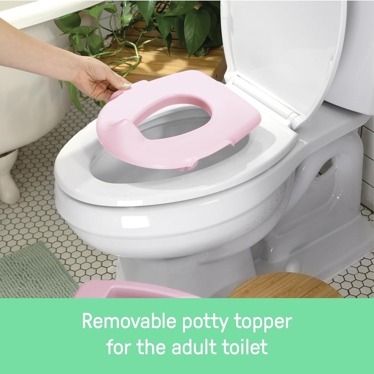 Ingenuity My Size Potty Pro 2-in-1 Potty Training Toilet, Pink - view 4