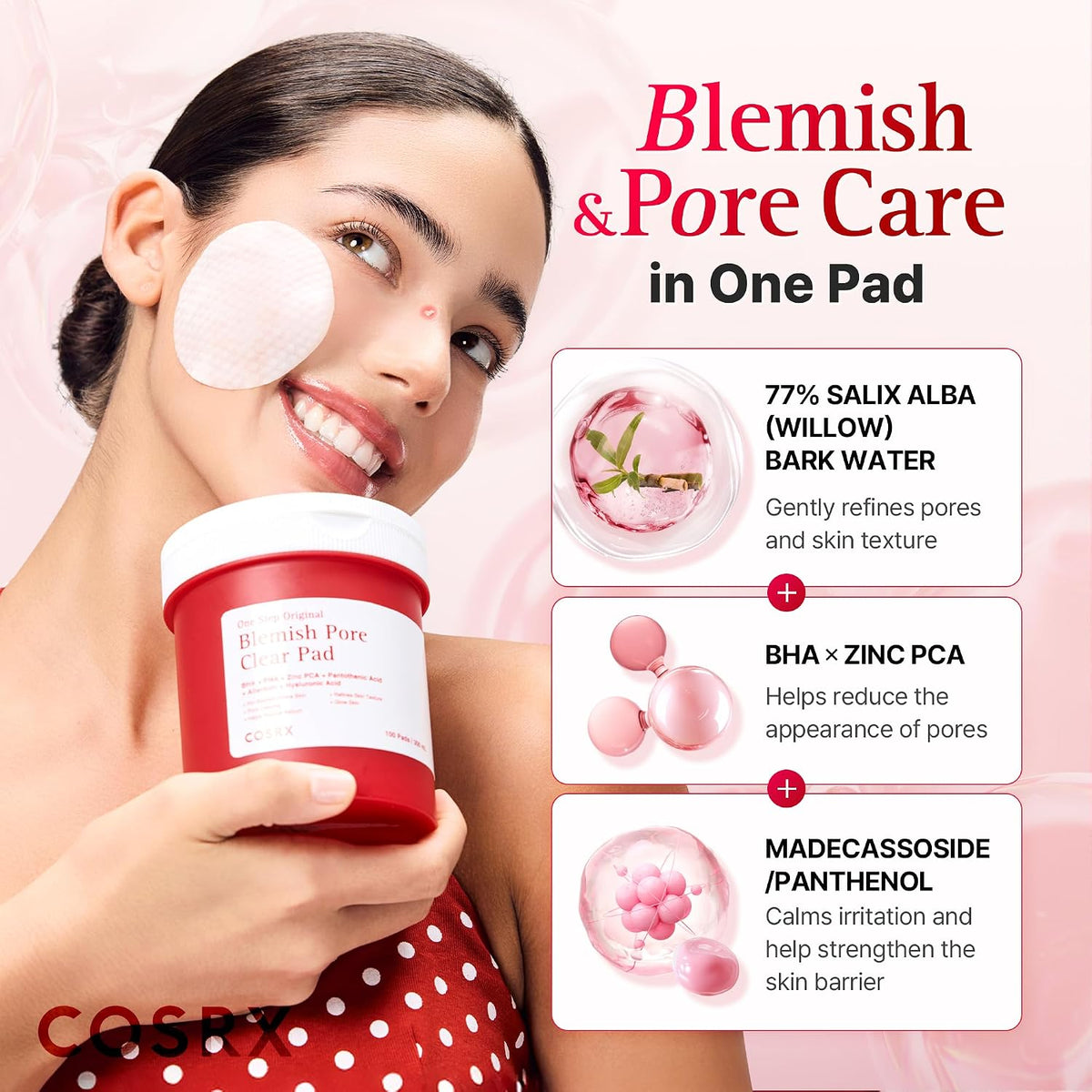 COSRX One Step Original Blemish Pore Clear Pad, 100 Pads - view 3
