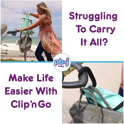 PBnJ Baby Pushchair Hooks, Large Carabiner Clip, Pack of 2 - view 5