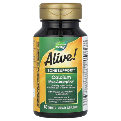 Nature's Way Alive! Calcium Max Absorption, 60 Tablets - view 3