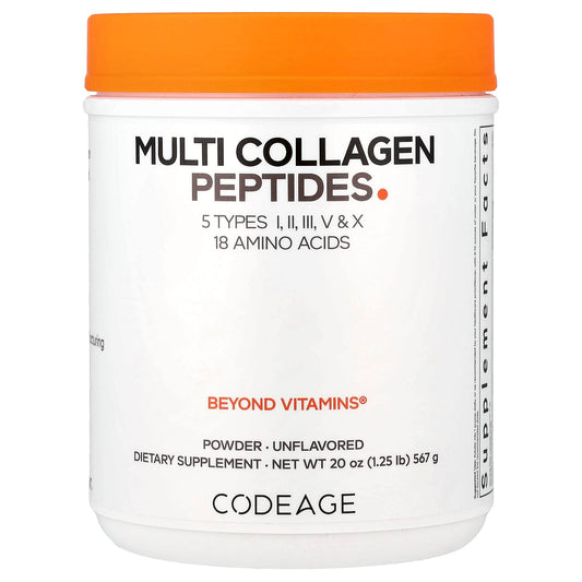 Codeage Multi Collagen Peptides Powder, Unflavoured, 567 g (20 oz)