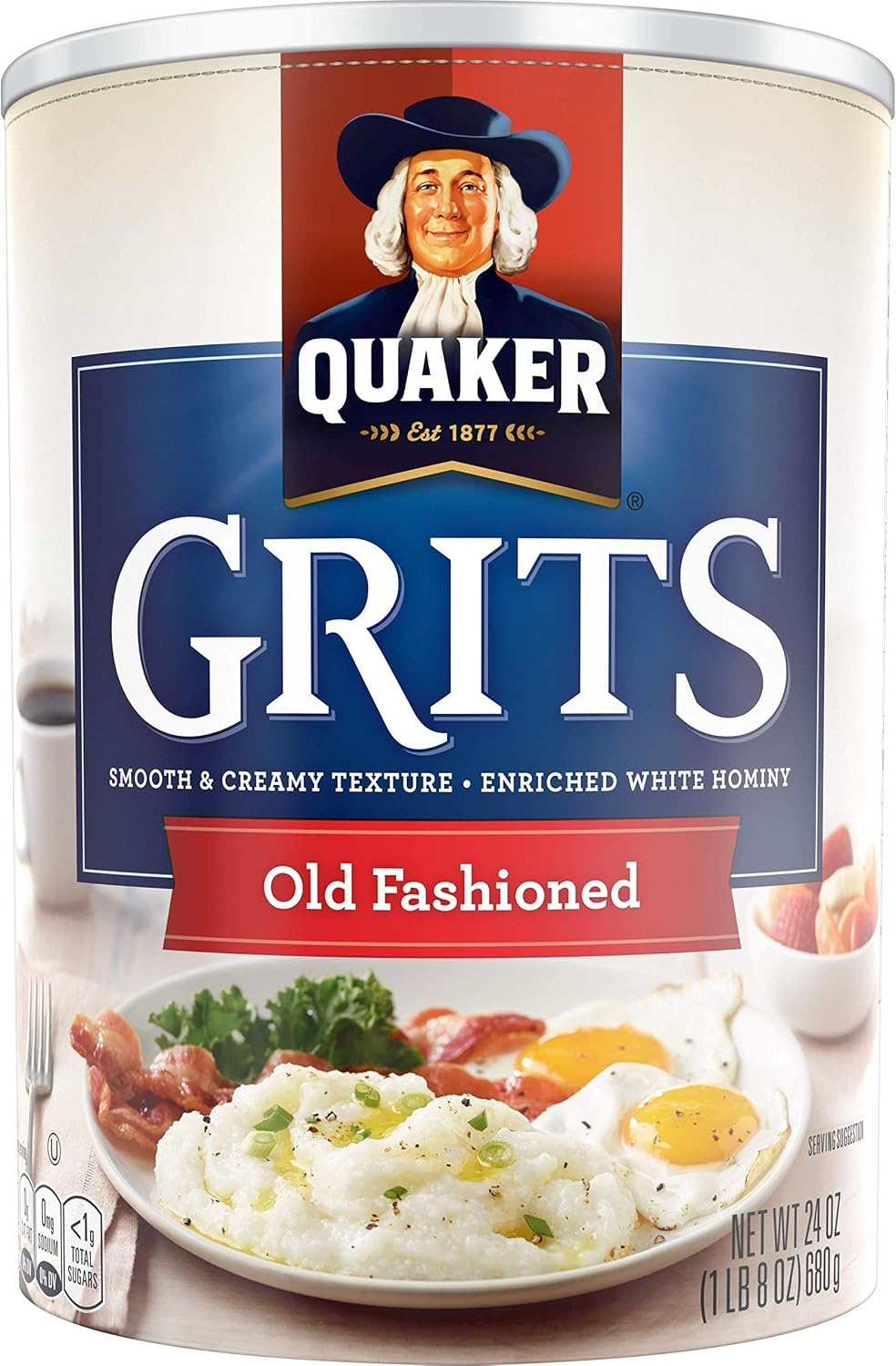 Quaker Old Fashioned Grits 680g (24 oz), Pack of 2 — product view