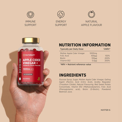 Horbäach Apple Cider Vinegar Gummies with The Mother 1000mg - view 3