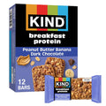 KIND Breakfast Protein Bars, Peanut Butter Banana Dark Chocolate, 6 Packs