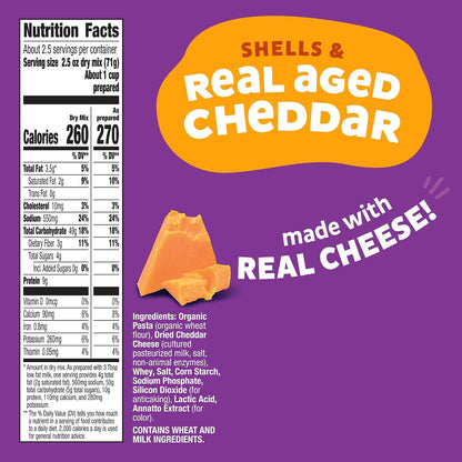 Annie's Macaroni & Cheese Shells & Aged Cheddar 6 oz (170 g) - view 2