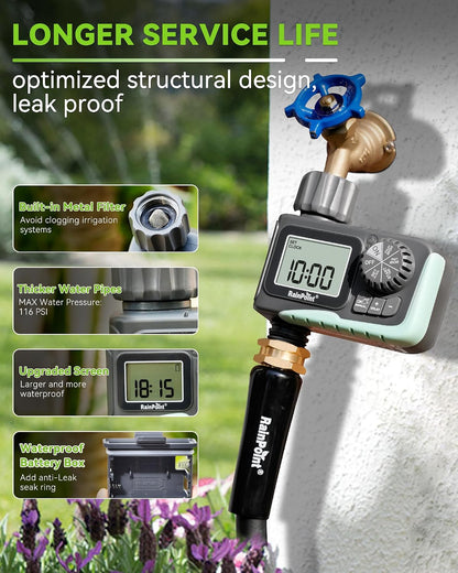 RAINPOINT Programmable Garden Hose Sprinkler Timer, 1 Outlet - view 6