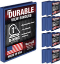 Samsill Durable 2.5 cm (1 Inch) D-Ring Binder, Blue, Pack of 12