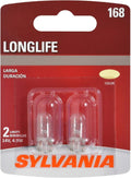 SYLVANIA 168 Long Life Miniature Bulb, Pack of 2