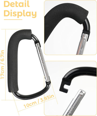 DF DUALFERV Large Pushchair Hooks, 6.3 Inch, 2 Pack - view 4