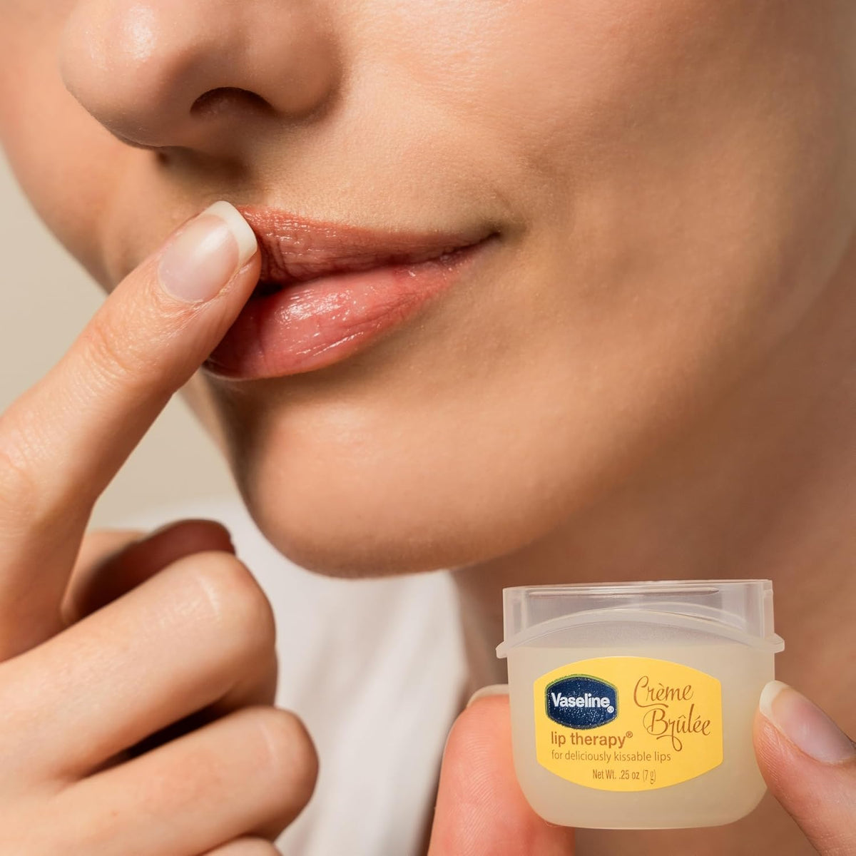 Vaseline Lip Therapy Mini Lip Balm Creme Brulee 0.25 oz - view 5