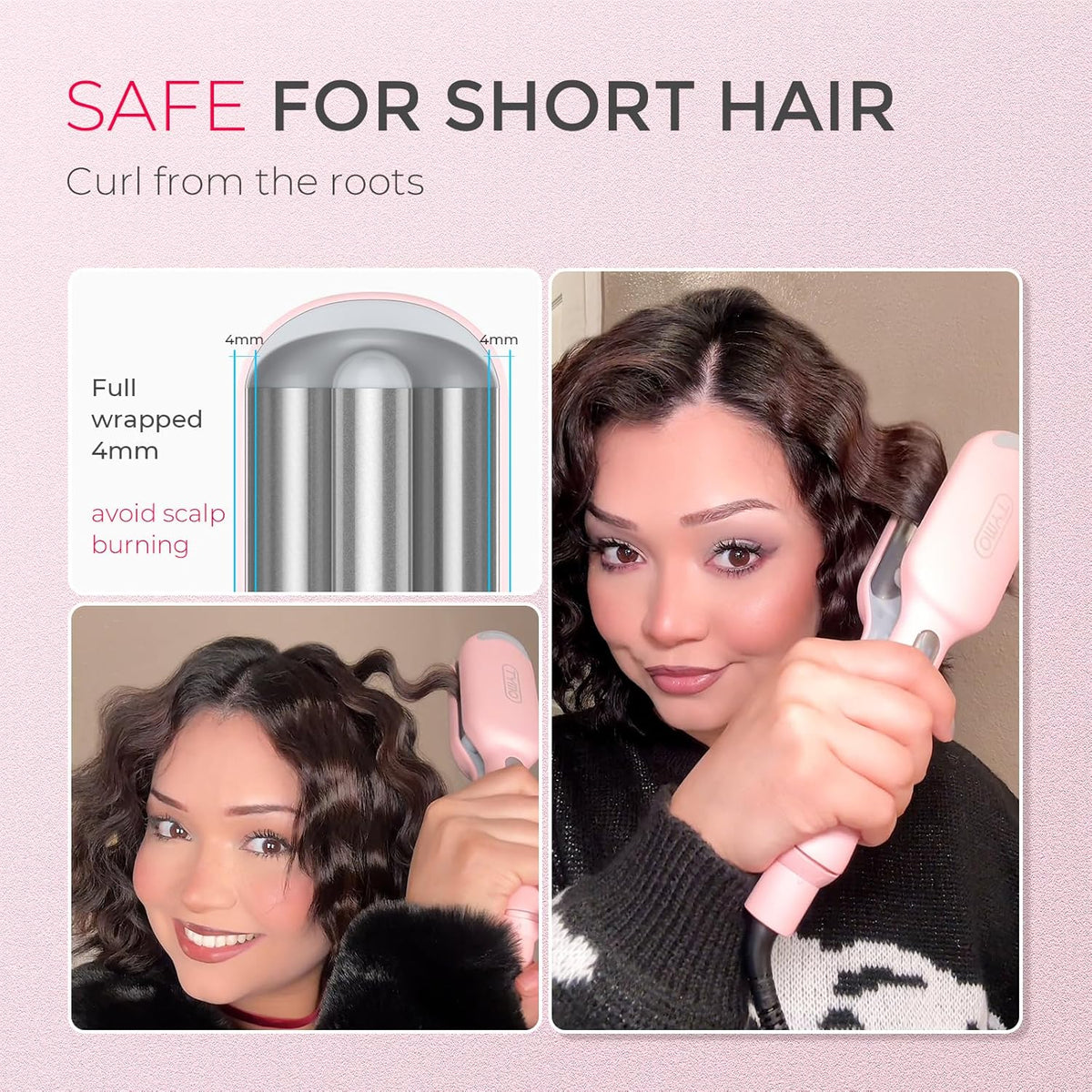 TYMO ROVY Beach Waves Curling Iron Hair Waver, 1 Inch (HC507PM) - view 5