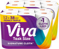 Viva Signature Cloth Paper Towels 12 Family Triple Rolls, 141 Sheets per Roll