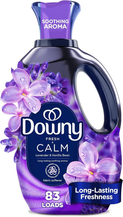Downy Ultra Soft Fabric Softener Calm Lavender Vanilla Bean 1.66 L, 83 Loads